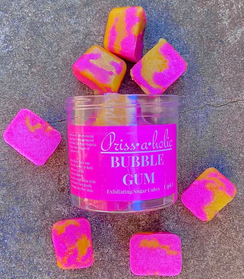 BUBBLE GUM SUGAR SCRUB CUBES